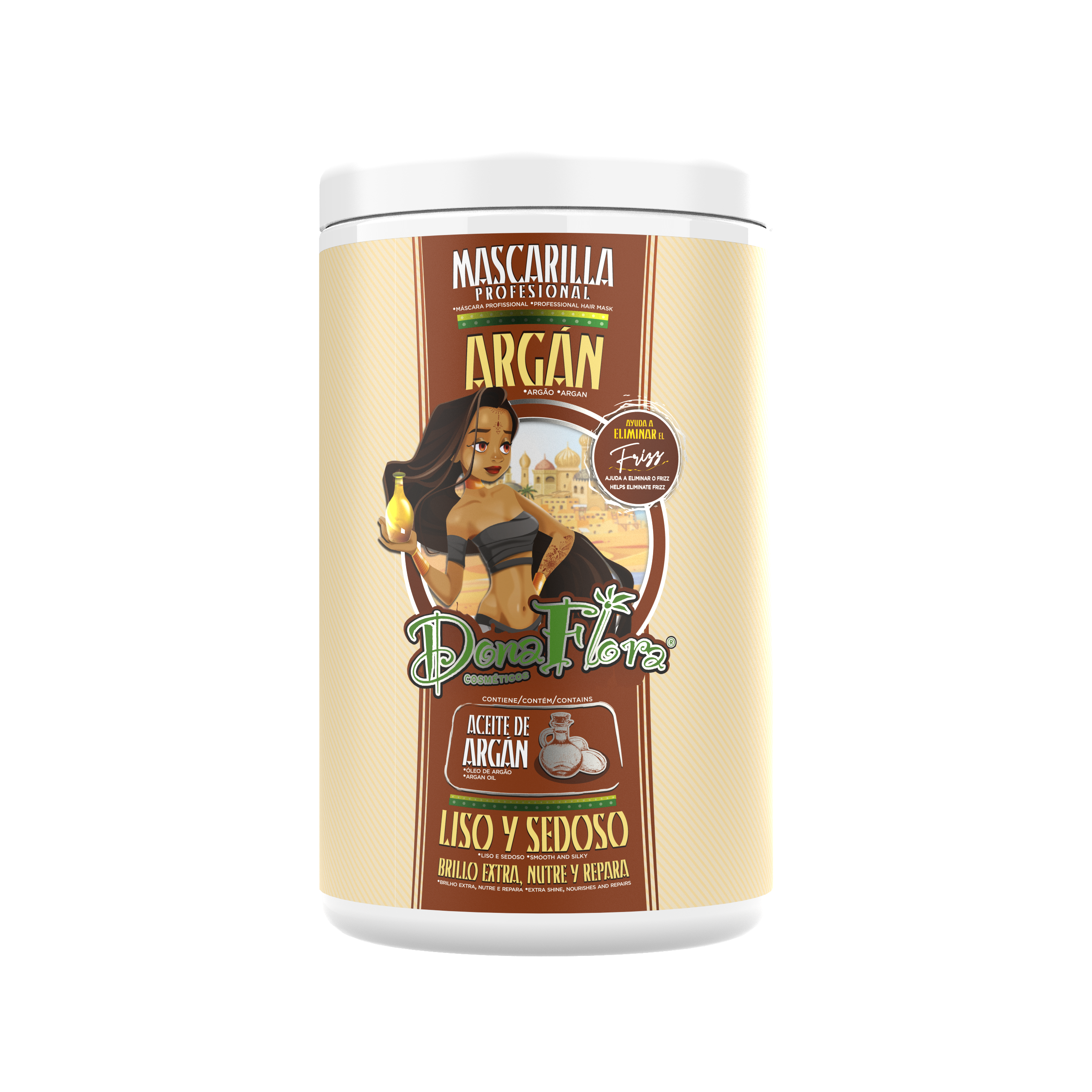 Dona Flora Argão Máscara Capilar Nutrição & Brilho 1kg