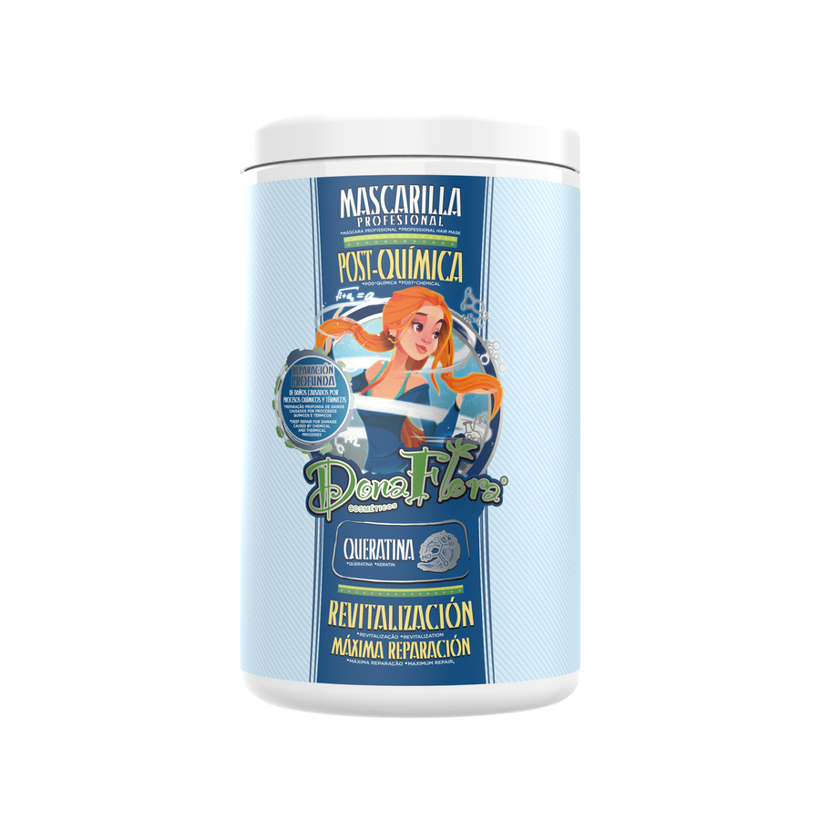 Dona Flora Pós-Química Máscara Capilar Reparação & Reconstrução 1kg