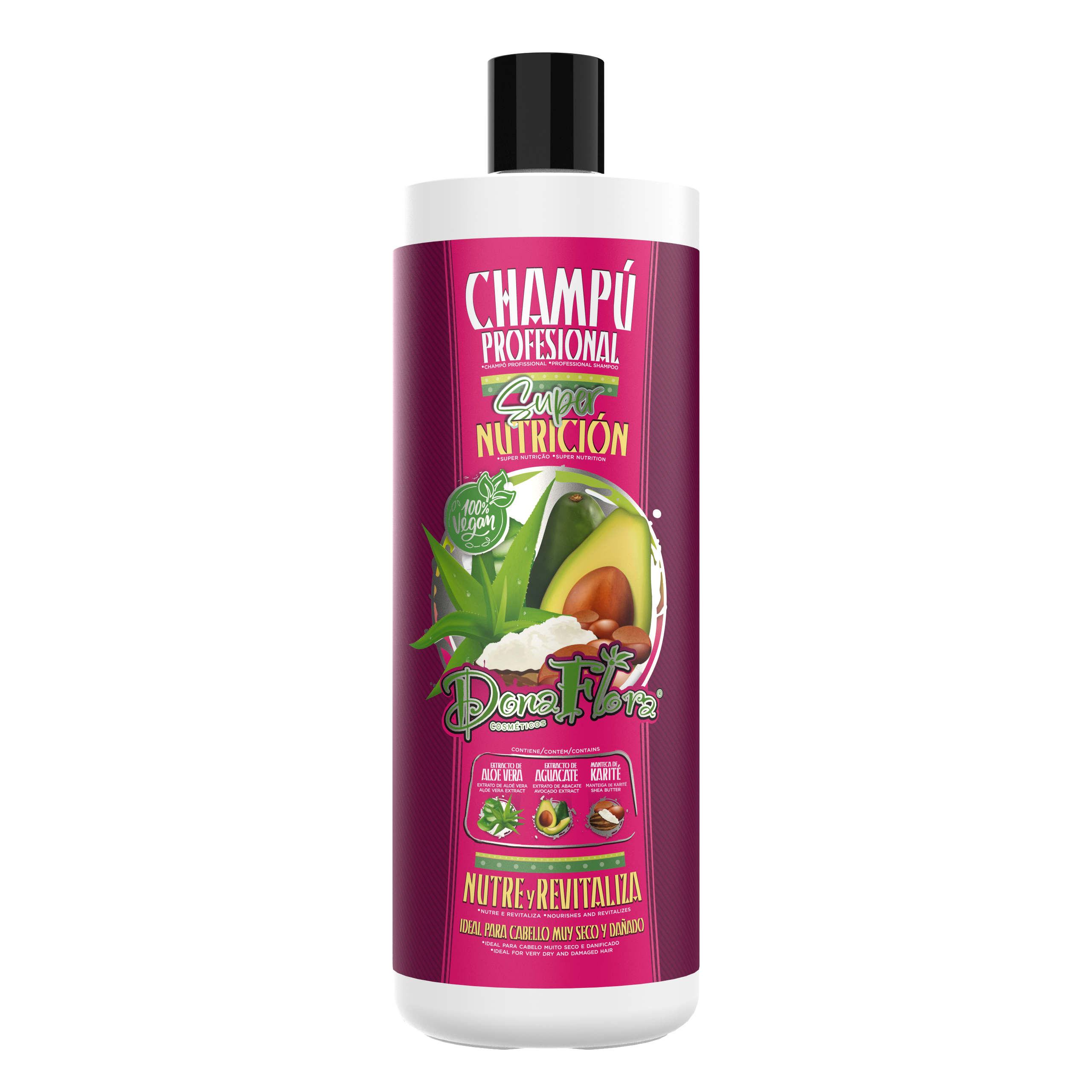 Dona Flora Super Nutrição Shampoo Nutrição & Hidratação 1L