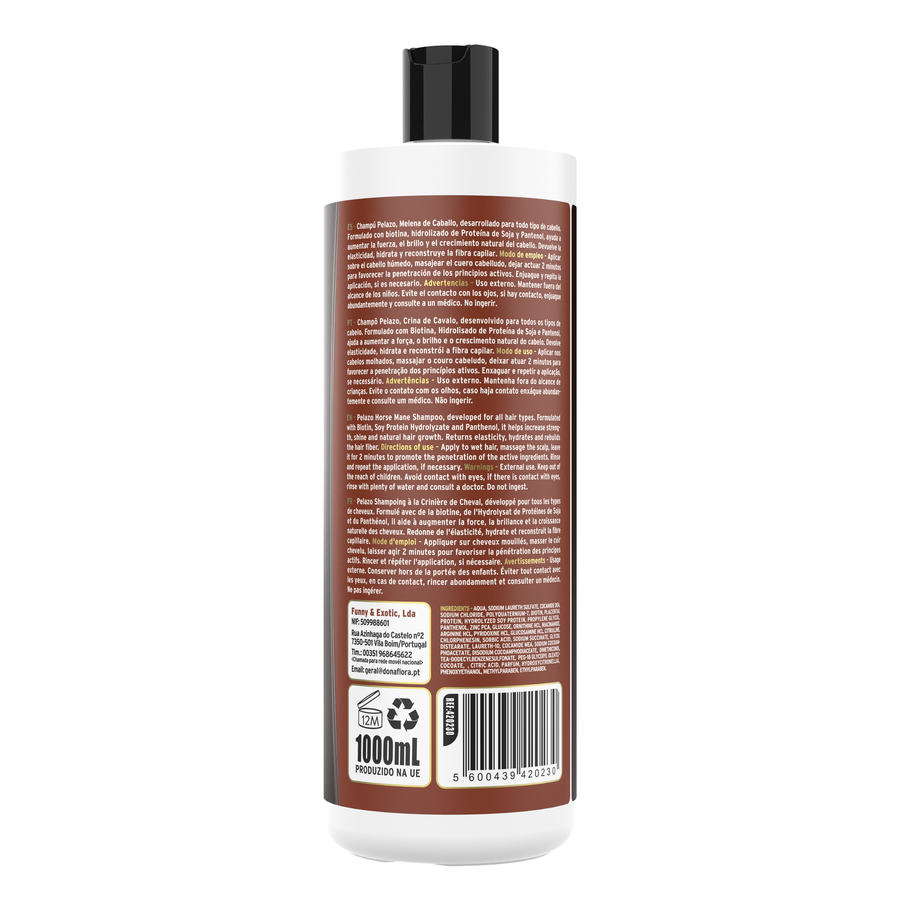 Dona Flora Crina de Cavalo Shampoo Fortalecimento & Crescimento 1L
