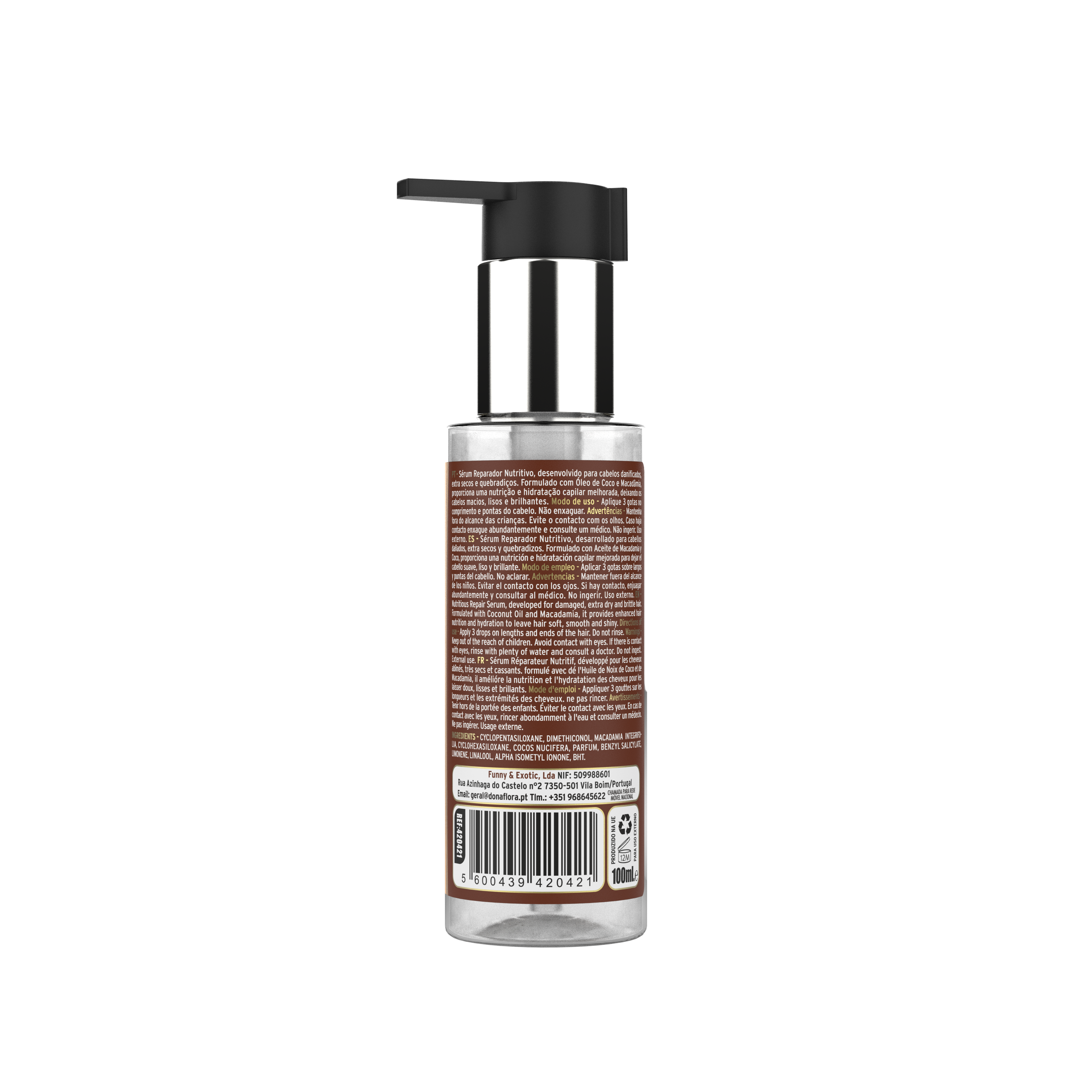 Dona Flora Coco e Argão Sérum Reparador 100ml