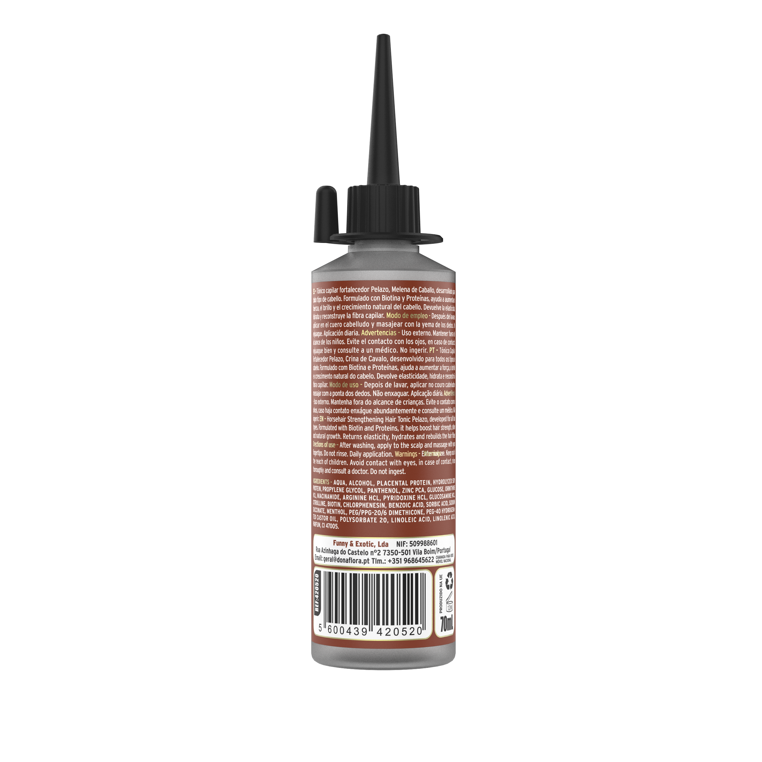 Dona Flora Crina de Cavalo Tônico Capilar Fortalecimento 70ml