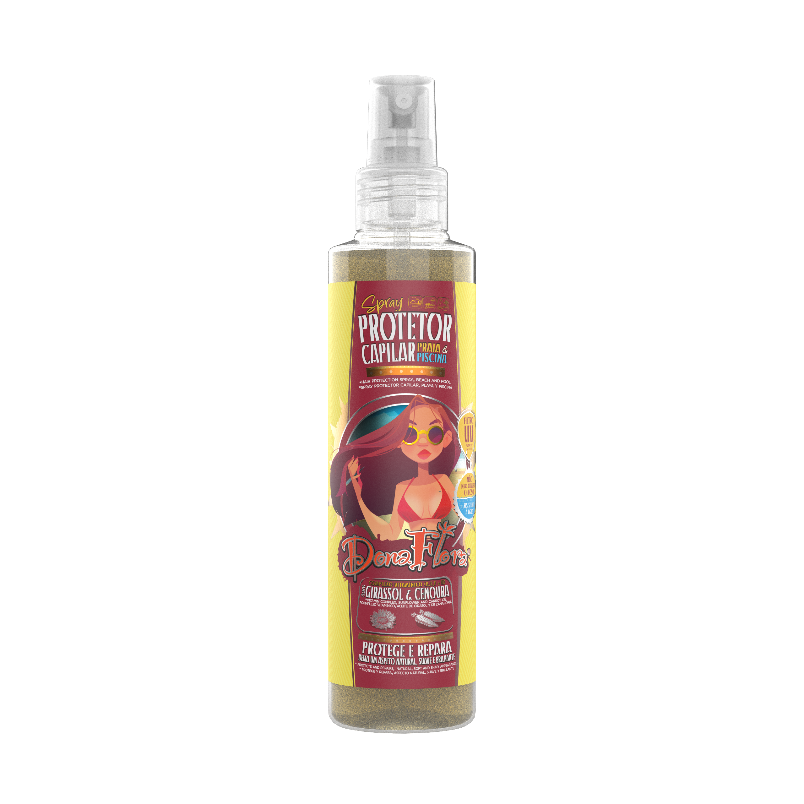 Dona Flora Spray Protetor Capilar Praia & Piscina UV 200ml