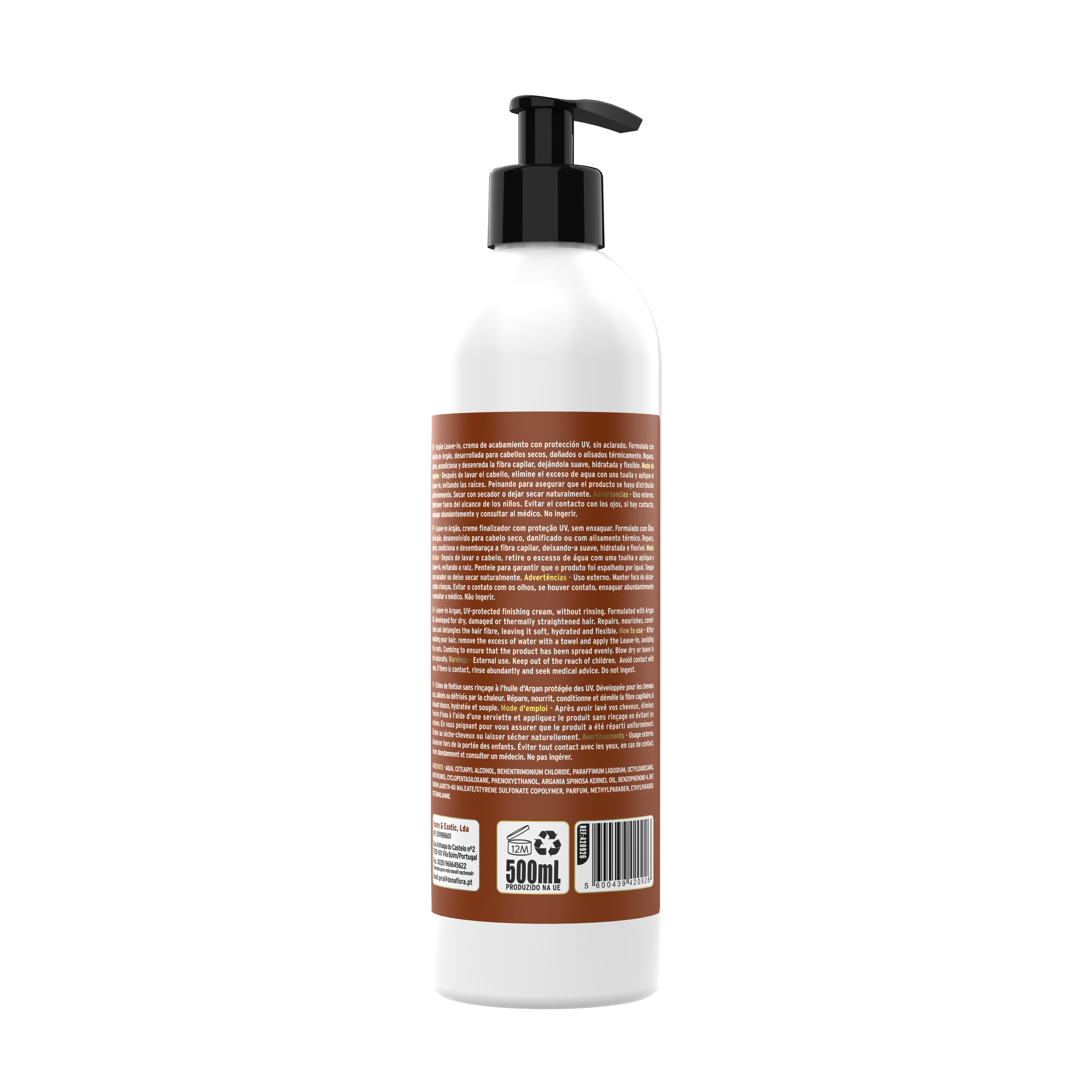 Dona Flora Argão Leave-in Nutrição & Brilho 500ml