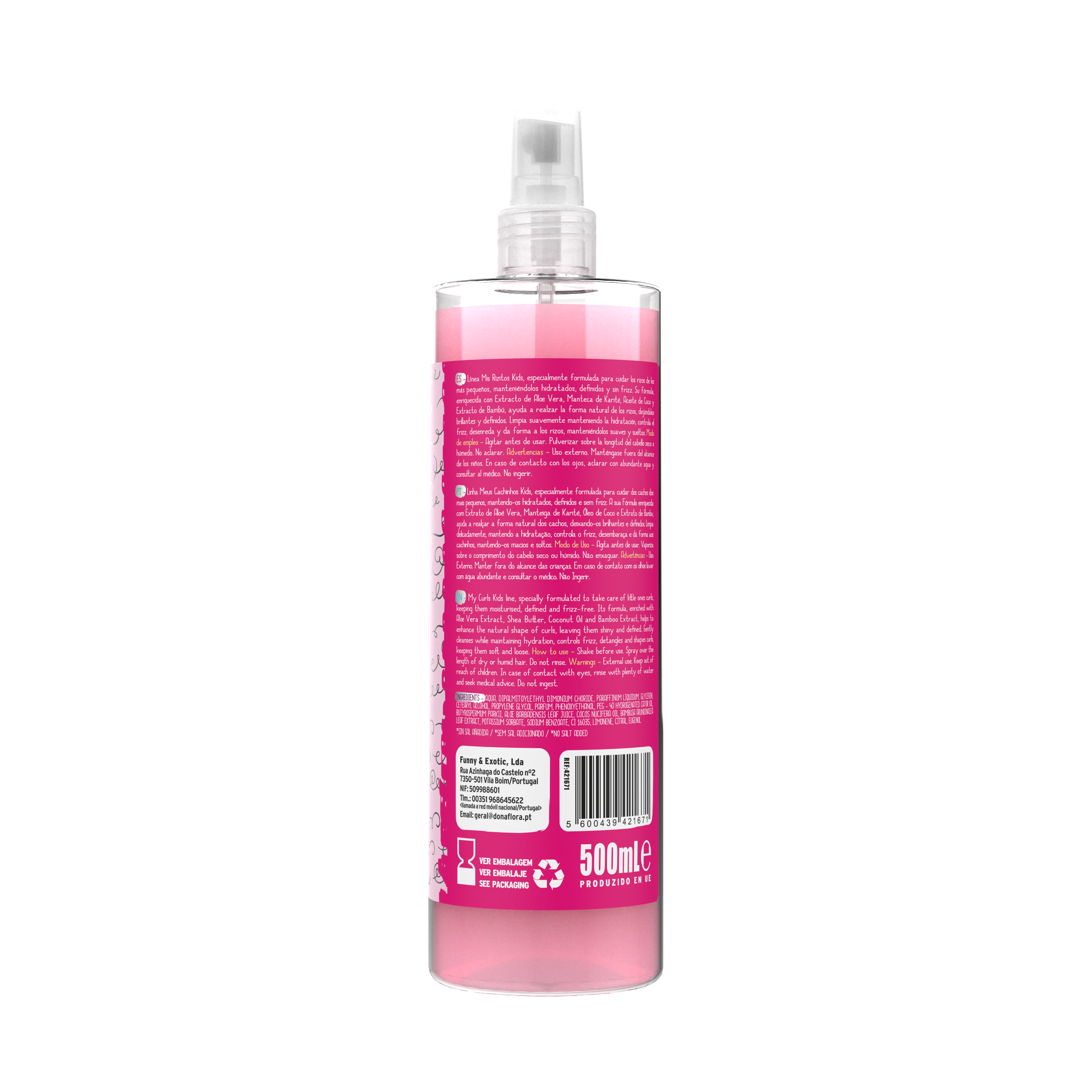 Dona Flora Kids Meus Cachinhos Spray Desembaraçador 500ml