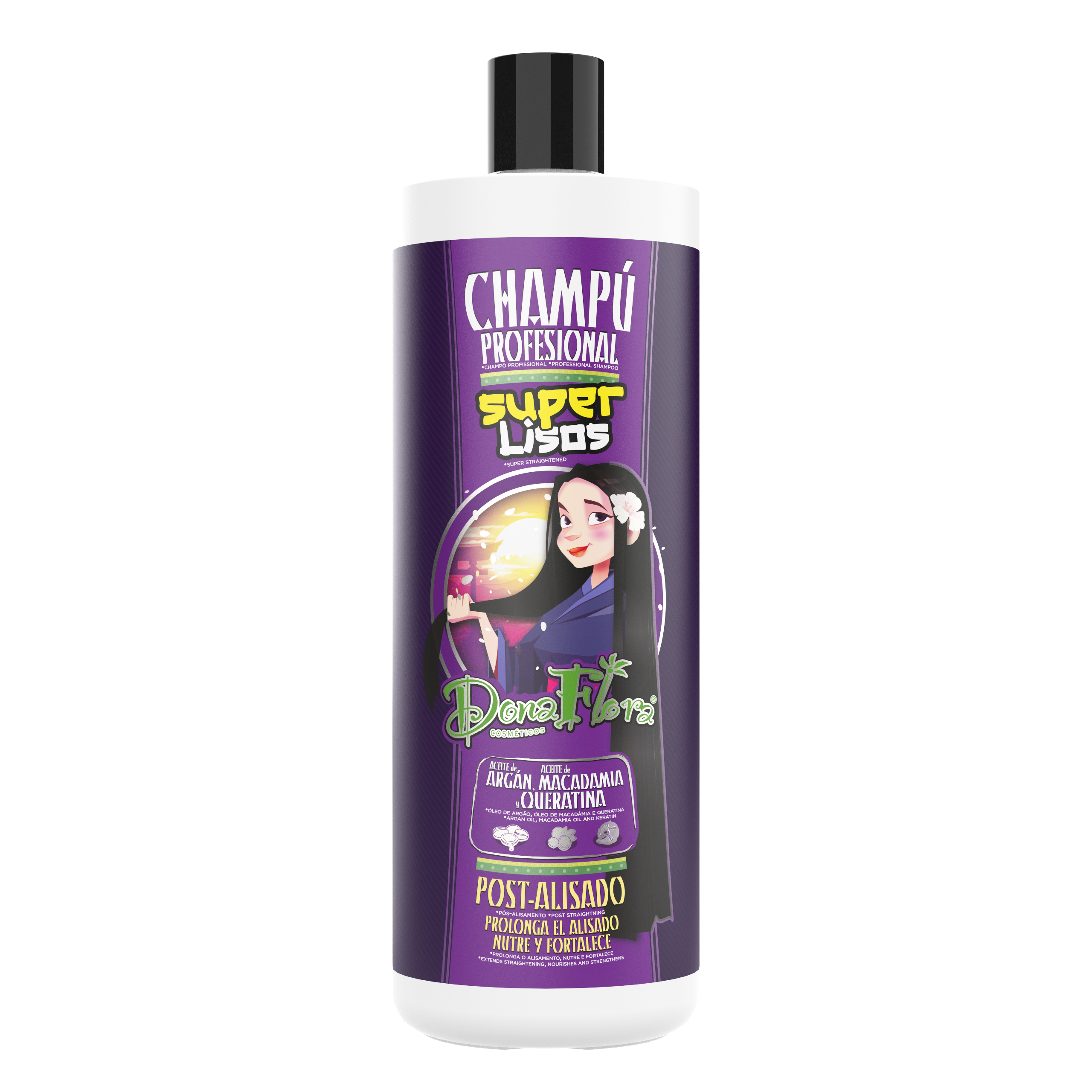 Dona Flora Super Lisos Shampoo Profissional Pós-Alisamento 1L