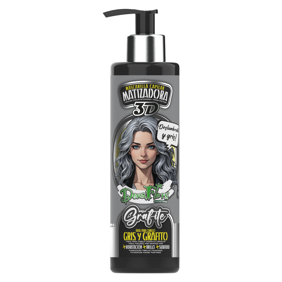 Dona Flora Matizadora 3D Grafite Pigmento & Brilho 300ml