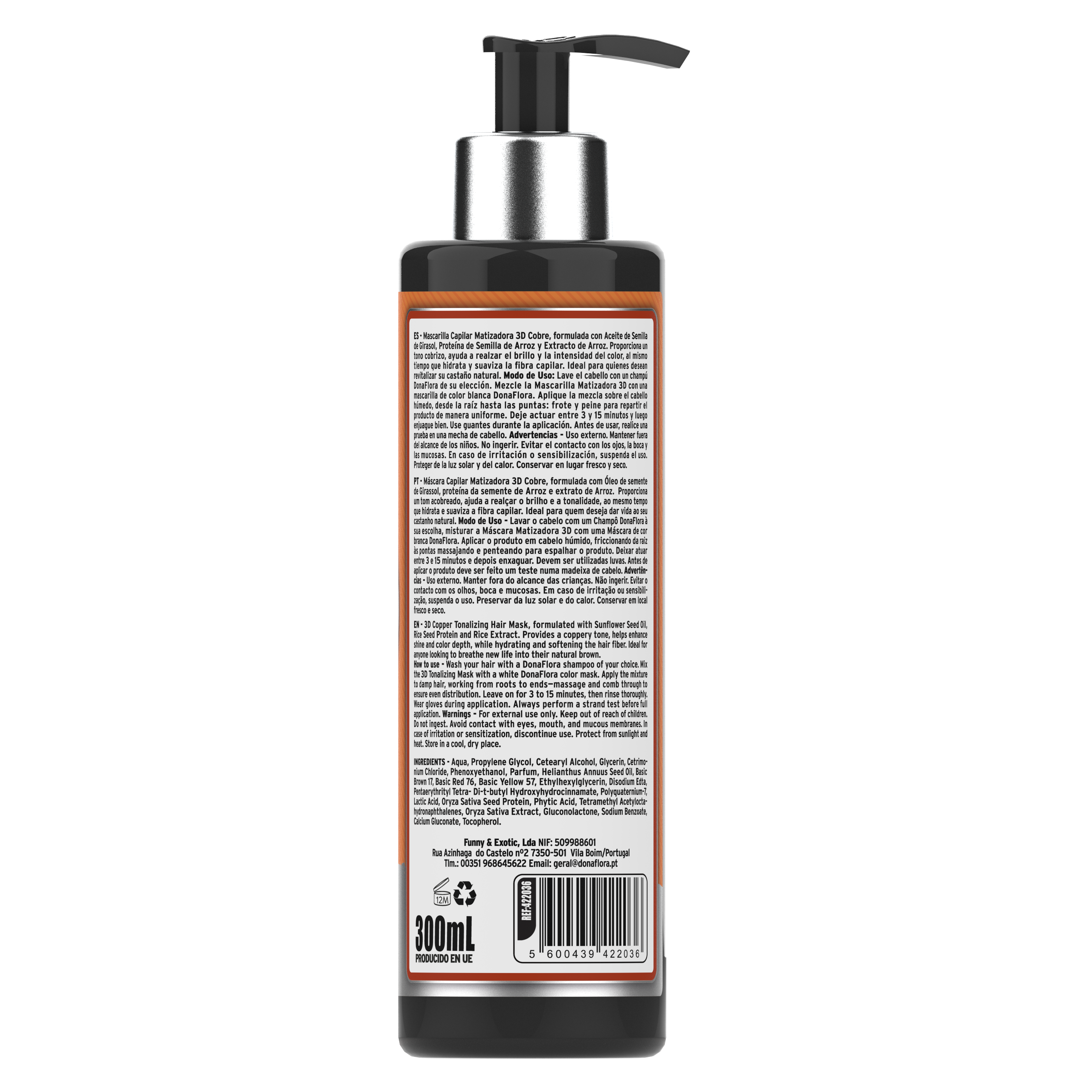 Dona Flora Matizadora 3D Cobre Pigmento & Brilho 300ml