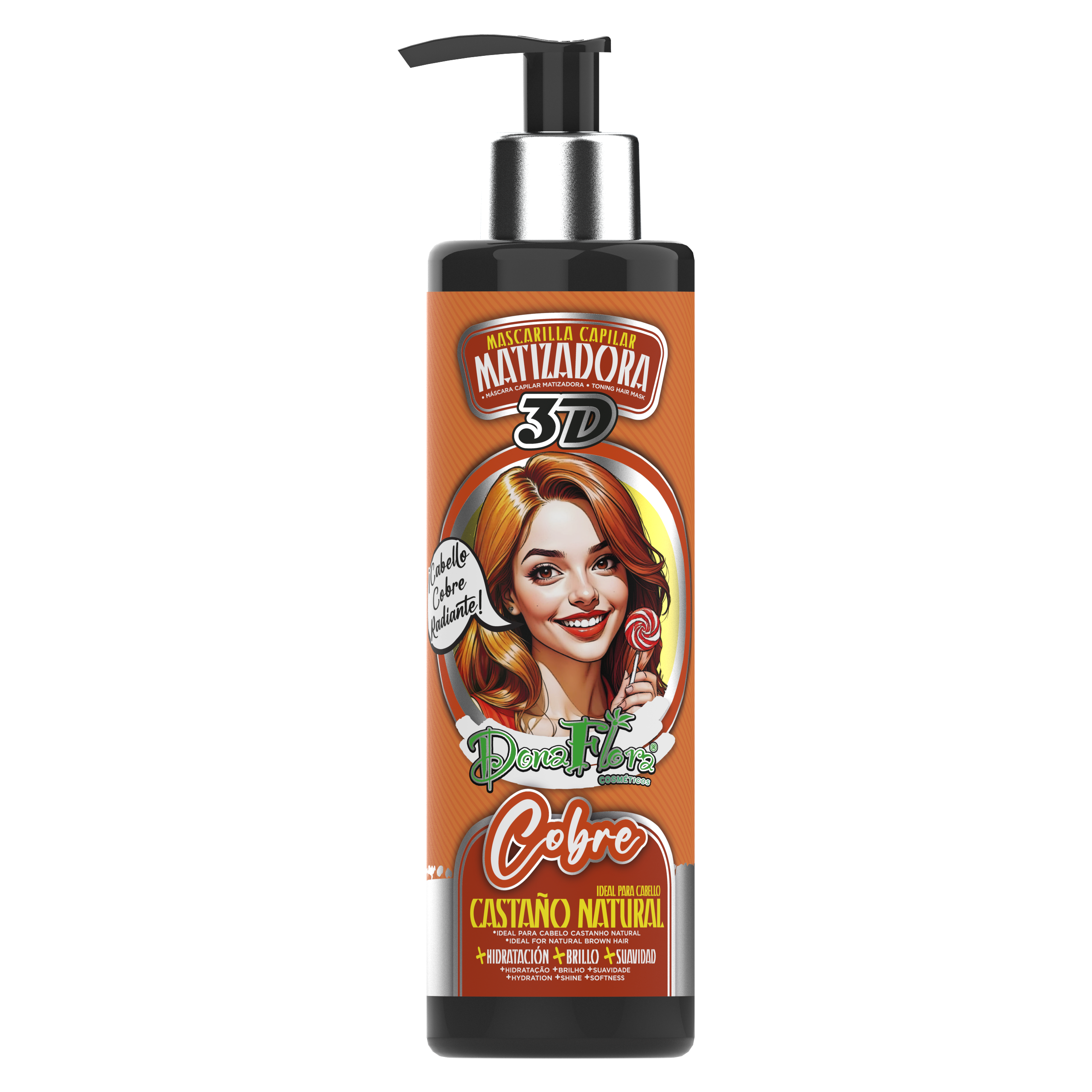 Dona Flora Matizadora 3D Cobre Pigmento & Brilho 300ml