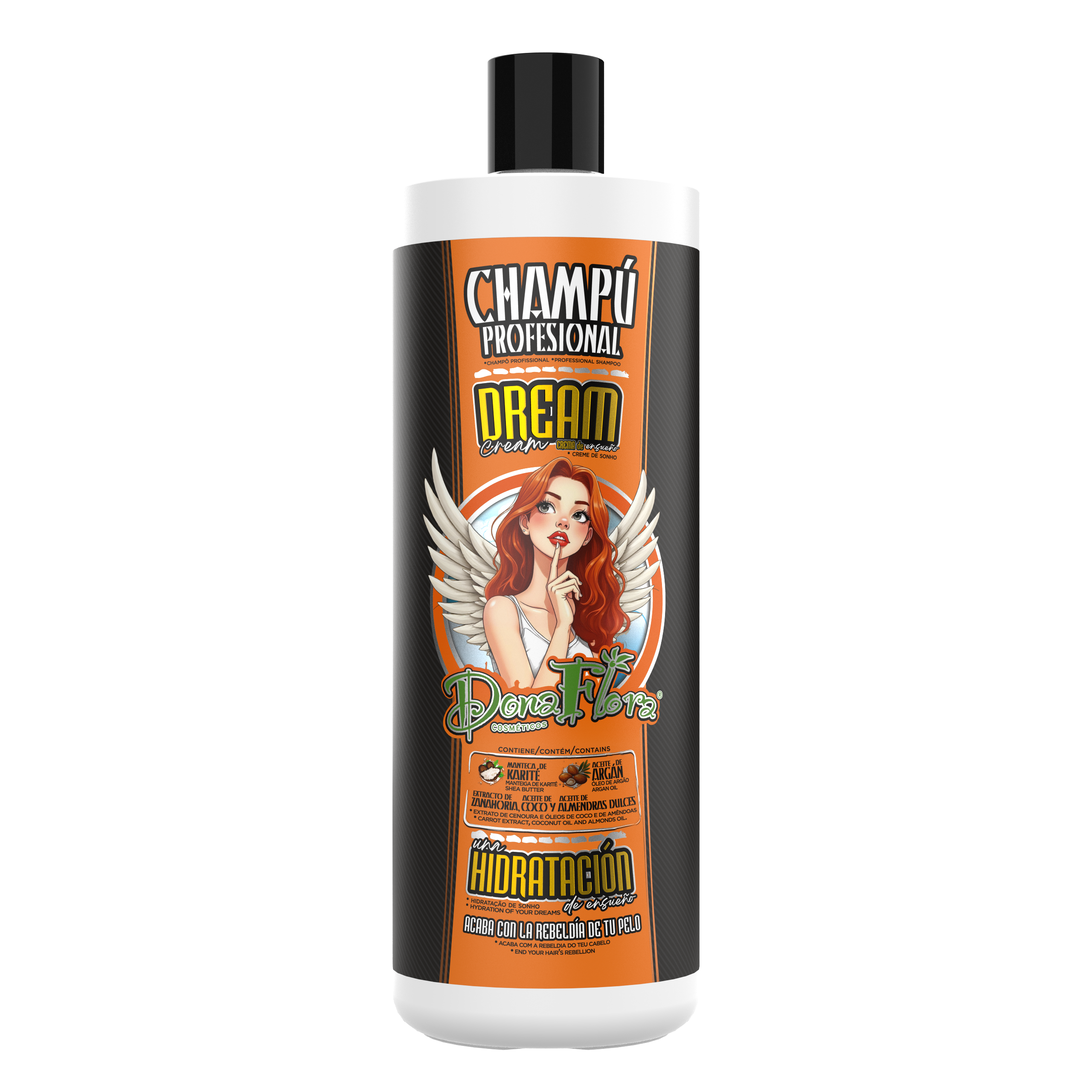 Dona Flora Dream Cream Shampoo Profissional Super Hidratante 1000ml
