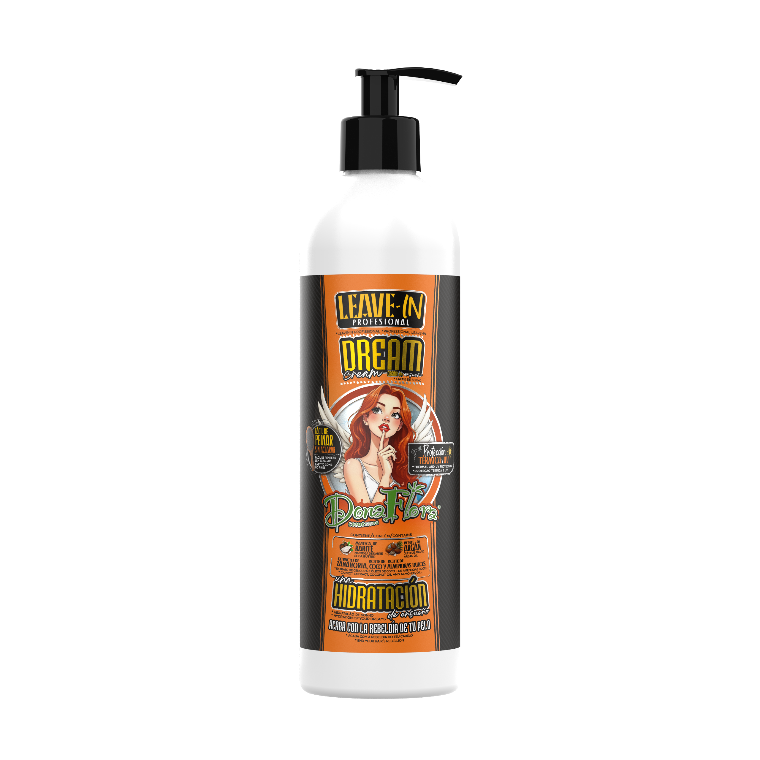 Dona Flora Dream Cream Leave-In Profissional Super Hidratante 500ml