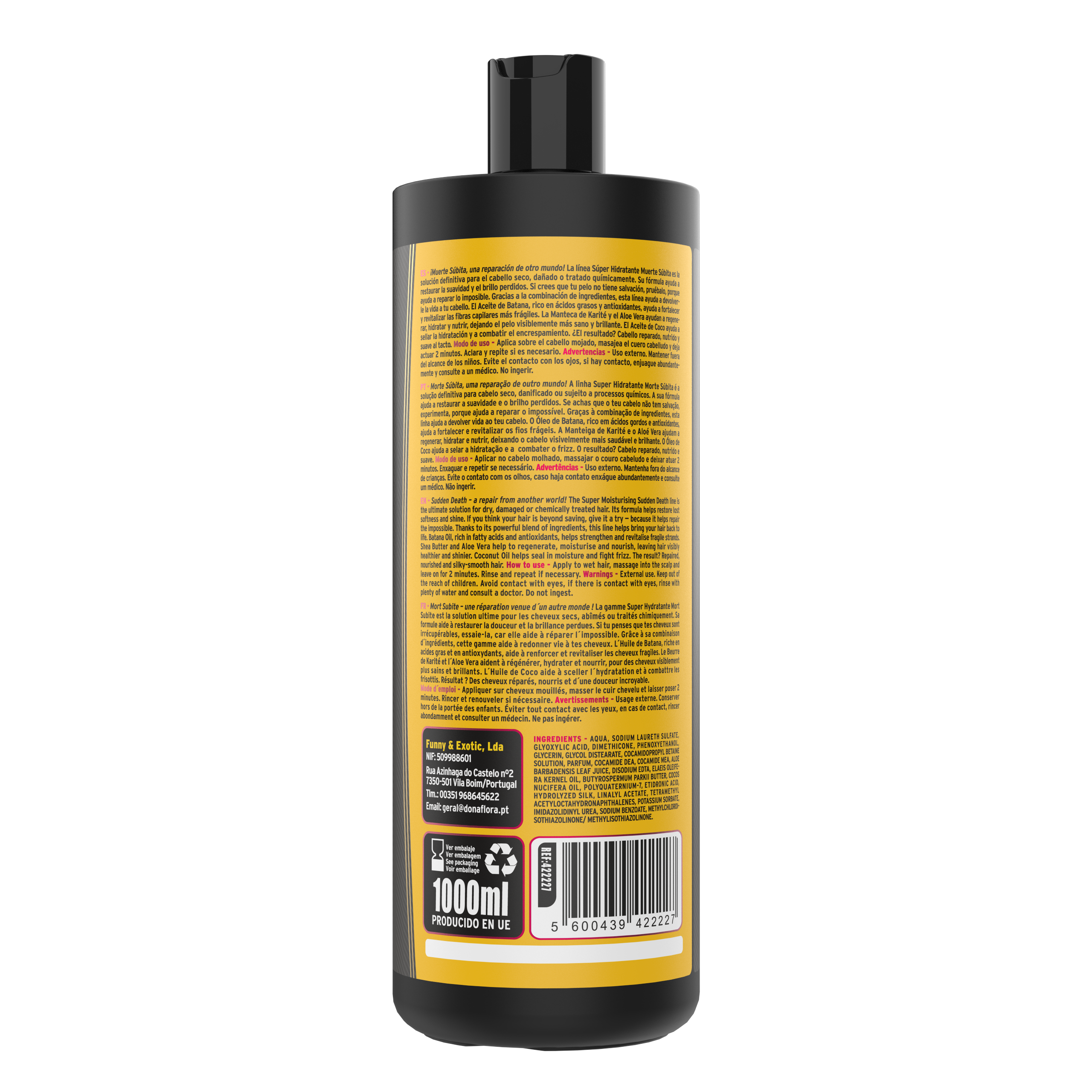 Dona Flora Muerte Súbita Shampoo Profissional Super Hidratante 1000ml