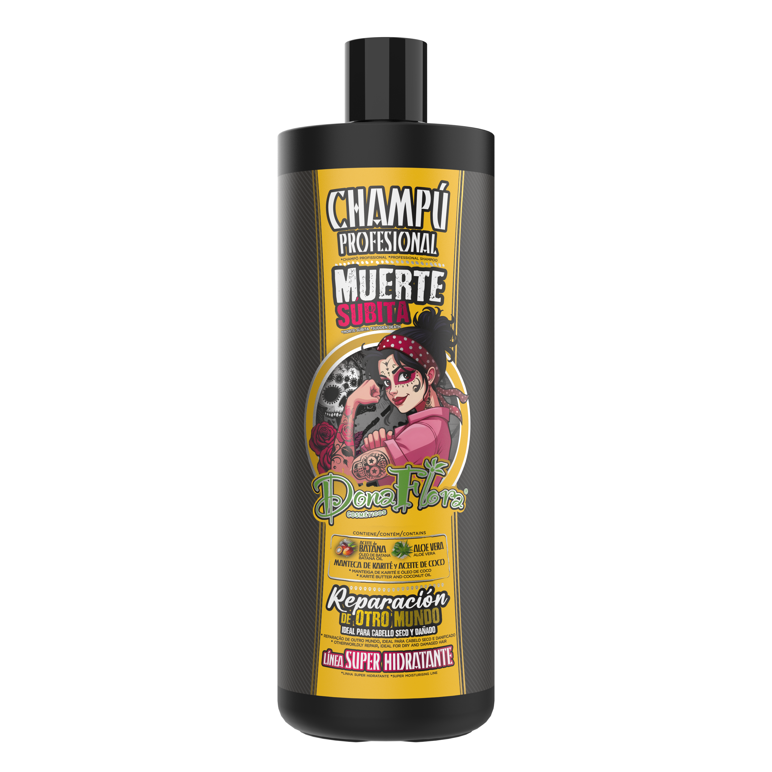 Dona Flora Muerte Súbita Shampoo Profissional Super Hidratante 1000ml