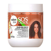 Salon Line SOS Cachos Coco Máscara de hidratação 500g - Ilha dos cosméticos