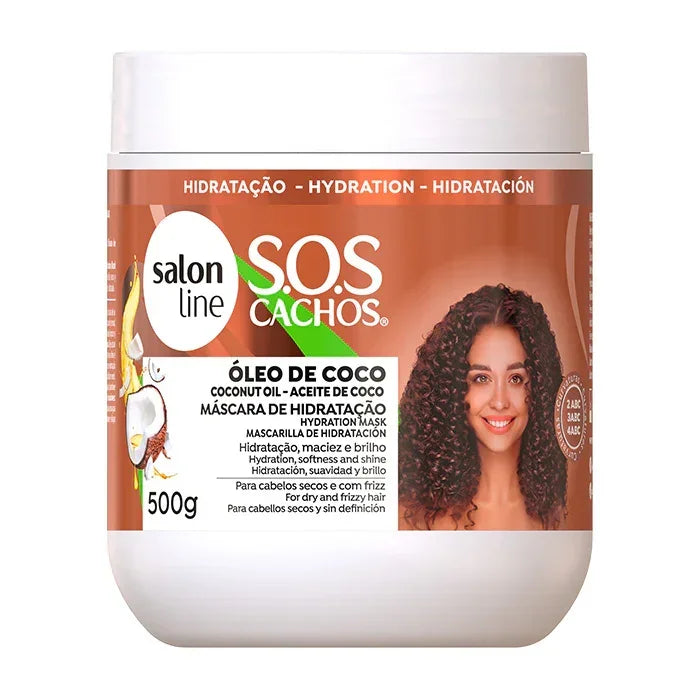 Salon Line SOS Cachos Coco Máscara de hidratação 500g - Ilha dos cosméticos