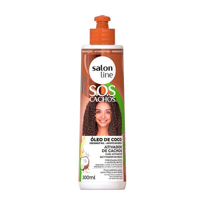Salon Line SOS Cachos Coco Ativador de Cachos 300ml - Ilha dos cosméticos