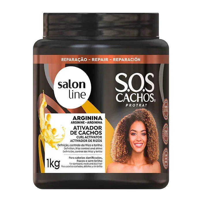 Salon Line SOS Cachos Arginina Ativador de Cachos 1kg - Ilha dos cosméticos