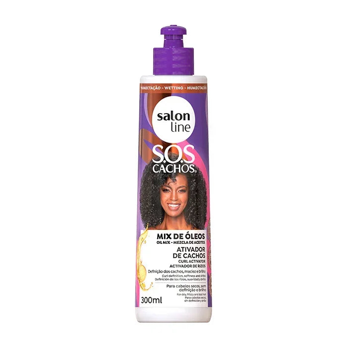 Salon Line SOS Cachos Mix de Óleos Ativador de Cachos 300ml - Ilha dos cosméticos