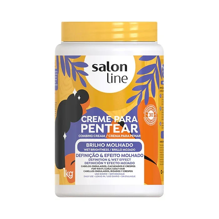 Salon Line Brilho Molhado Creme Para Pentear 1kg - Ilha dos cosméticos