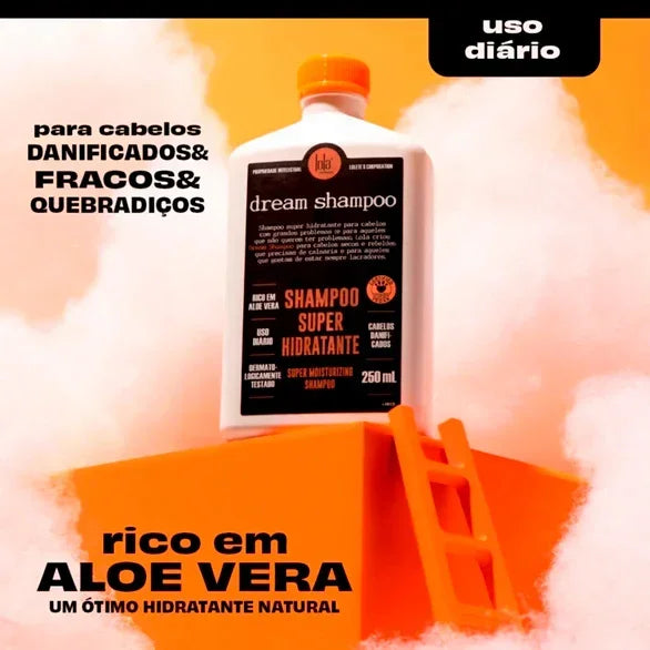 Lola Rapunzel Crescimento & Hidratação — Pack Diário (Tónico + Dream Shampoo + Milk)