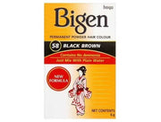 Bigen Coloração Permanente Em Pó Preto Acastanhado 58 - Ilha dos cosméticos