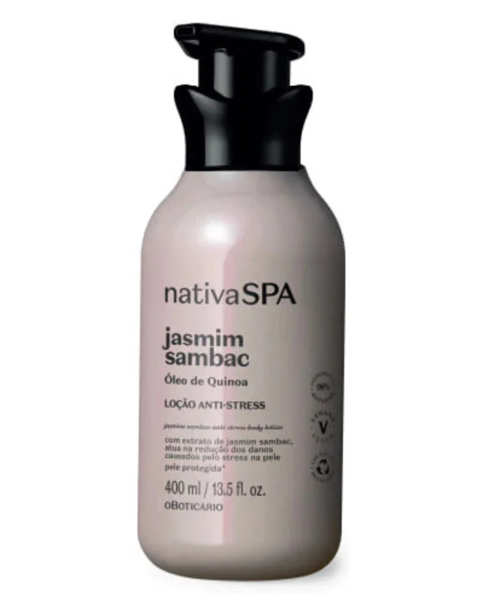 O Boticário Loção Hidratante Nativa SPA Jasmine Sambac 400ml - Ilha dos cosméticos