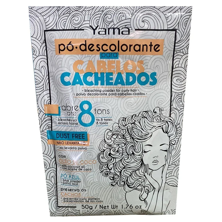 Yamá  Pó Descolorante para Cabelos Cacheados 50g