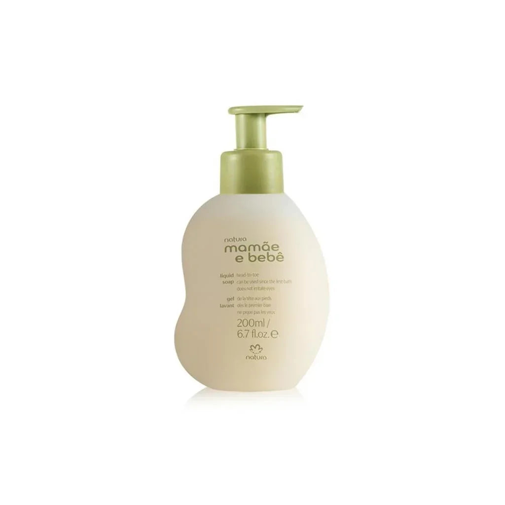 Natura Mamãe e Bebe Sabonete Líquido da Cabeça aos Pés 200ml - Ilha dos cosméticos