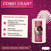 Ativador de Cachos Meus Cachos Dona Flora Karité: os três passos do ativador, a começar no cabelo húmido