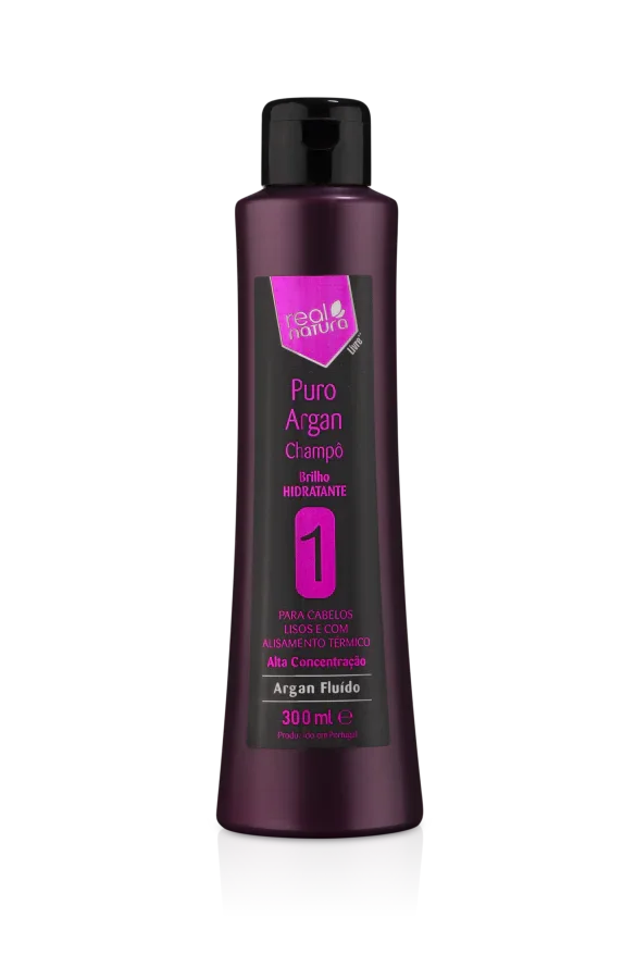 Real Natura Puro Argan Shampoo 300ml - Ilha dos cosméticos