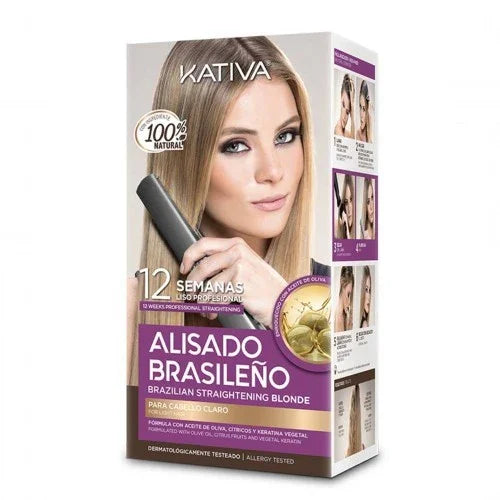 Kativa Kit Alisamento Brasileiro Cabelos Loiros - Ilha dos cosméticos
