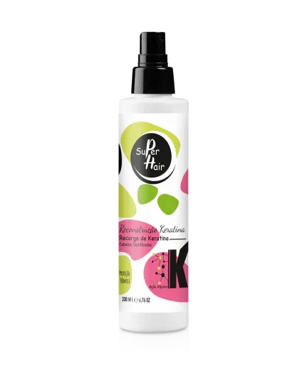 Super Hair Reconstrução Cabelos Danificados Recarga De Keratina 200ml - Ilha dos cosméticos