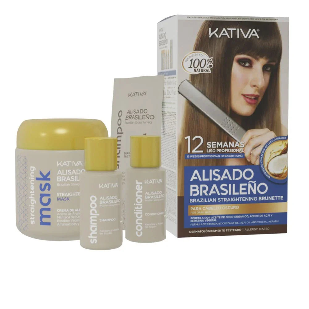 Kativa Kit Alisamento Brasileiro Cabelos Escuros - Ilha dos cosméticos