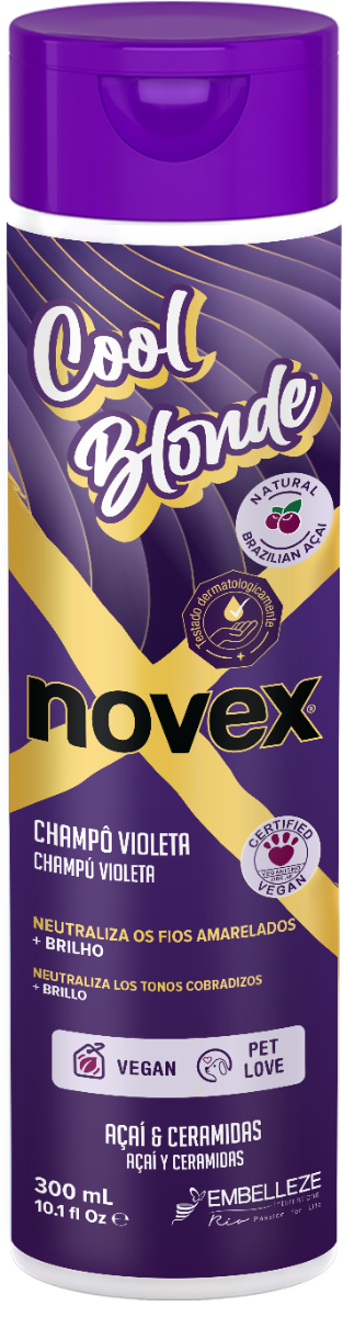 Novex Cool Blonde Shampoo 300ml - Ilha dos cosméticos