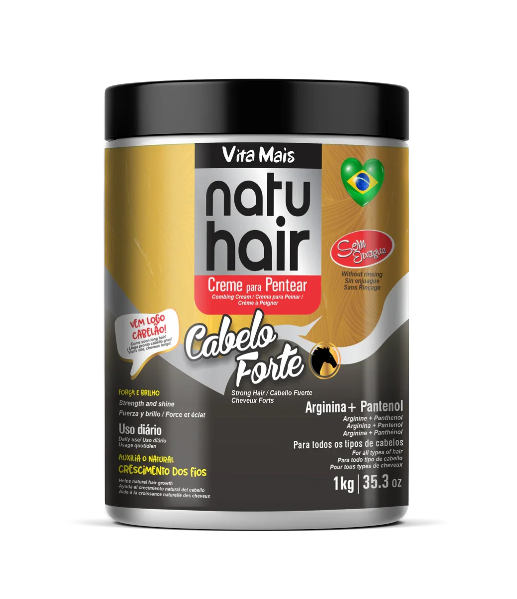 NatuHair Cabelo Forte Creme de Pentear 1Kg - Ilha dos cosméticos