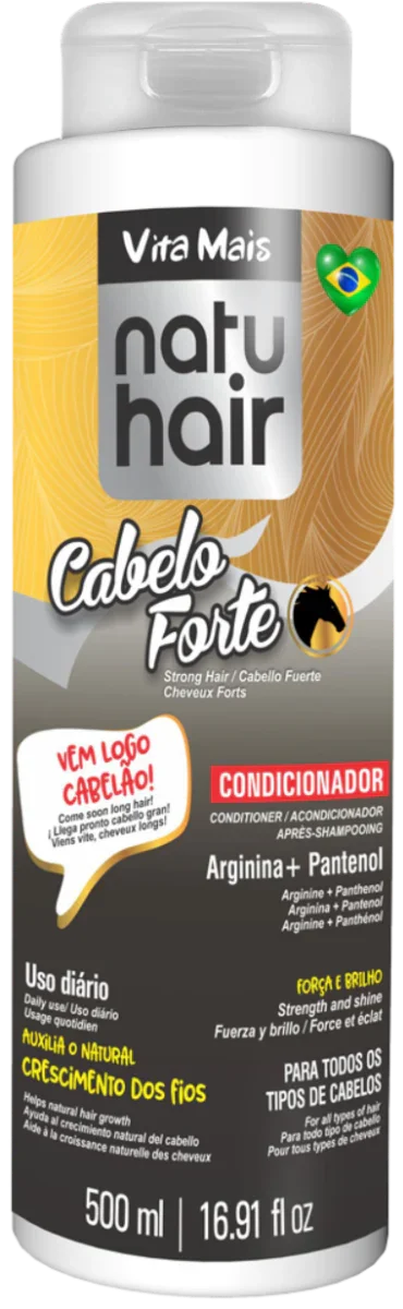 NatuHair Cabelo Forte Condicionador 500ml - Ilha dos cosméticos