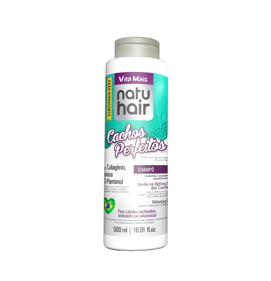 NatuHair Cachos Perfeitos Shampoo 500ml - Ilha dos cosméticos