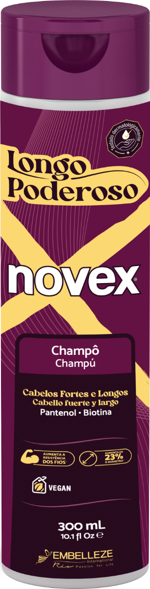 Novex Longo Poderoso Shampoo 300ml - Ilha dos cosméticos