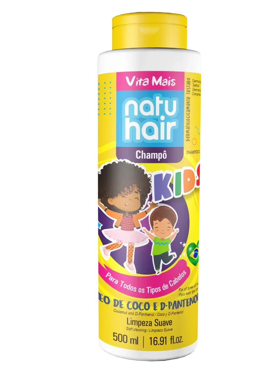 NatuHair Kids Shampoo 500ml - Ilha dos cosméticos
