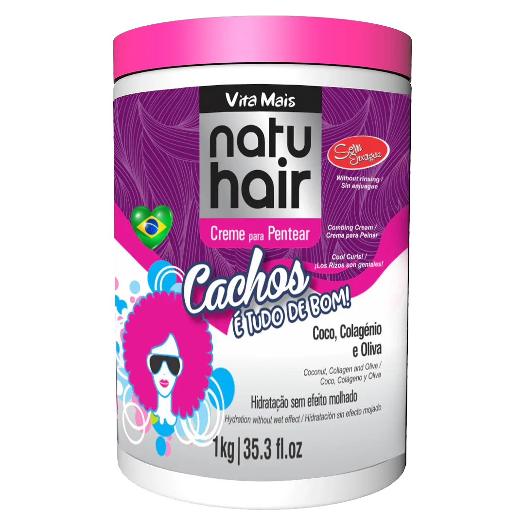 NatuHair Cachos é Tudo de Bom Creme de Pentear 1kg - Ilha dos cosméticos