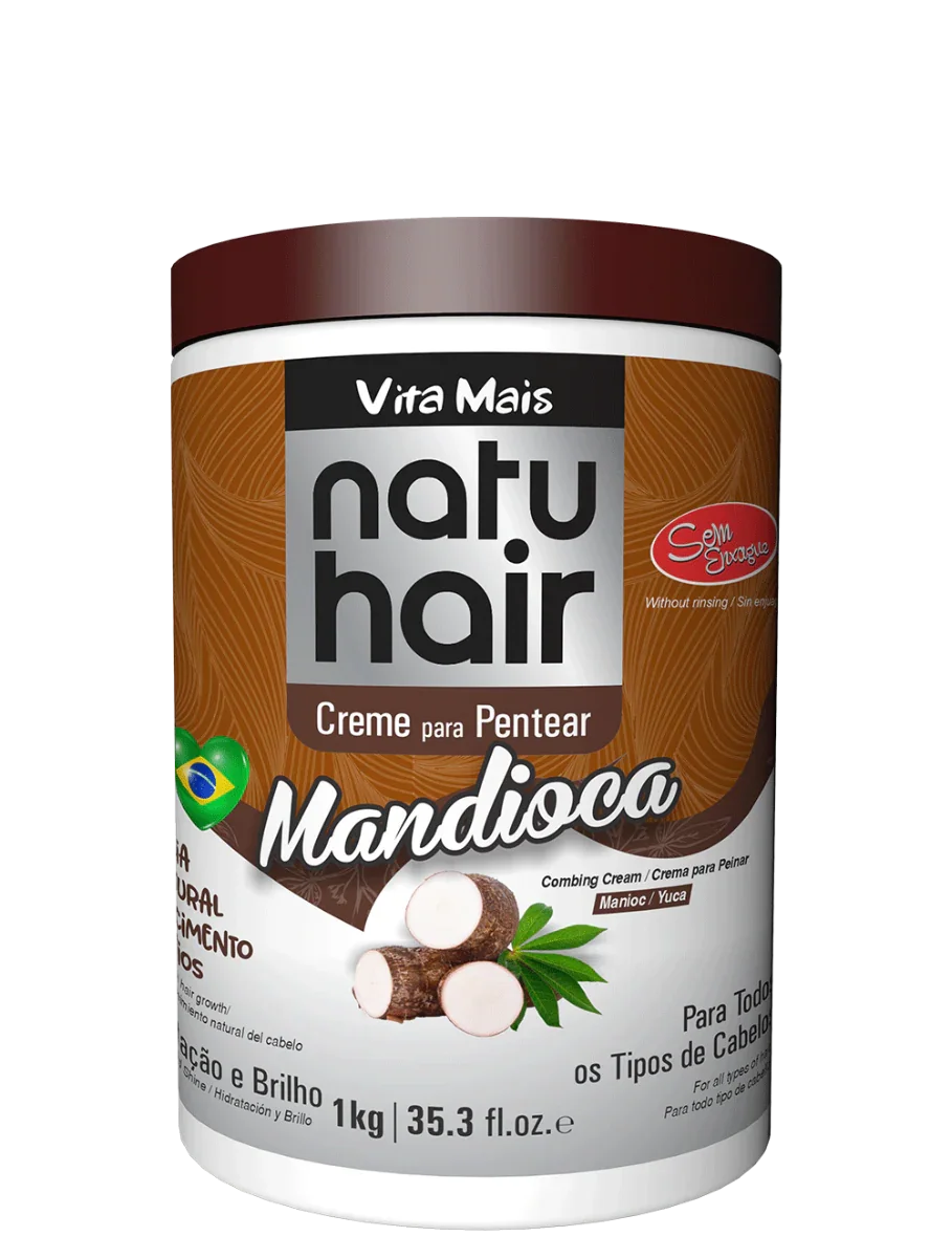 NatuHair Mandioca Creme de Pentear 1kg - Ilha dos cosméticos