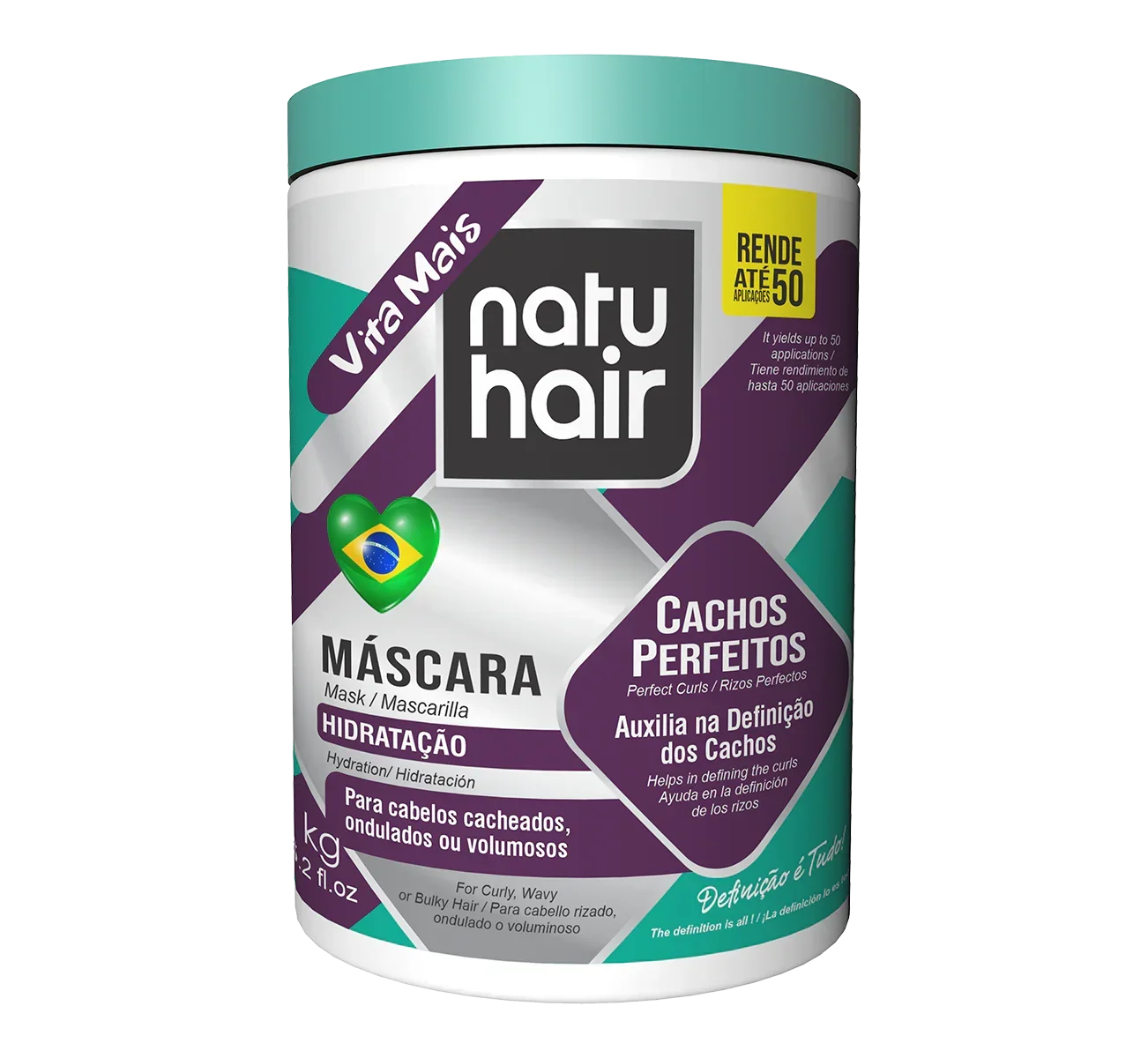 NatuHair Cachos Perfeitos MÁscara 1kg - Ilha dos cosméticos