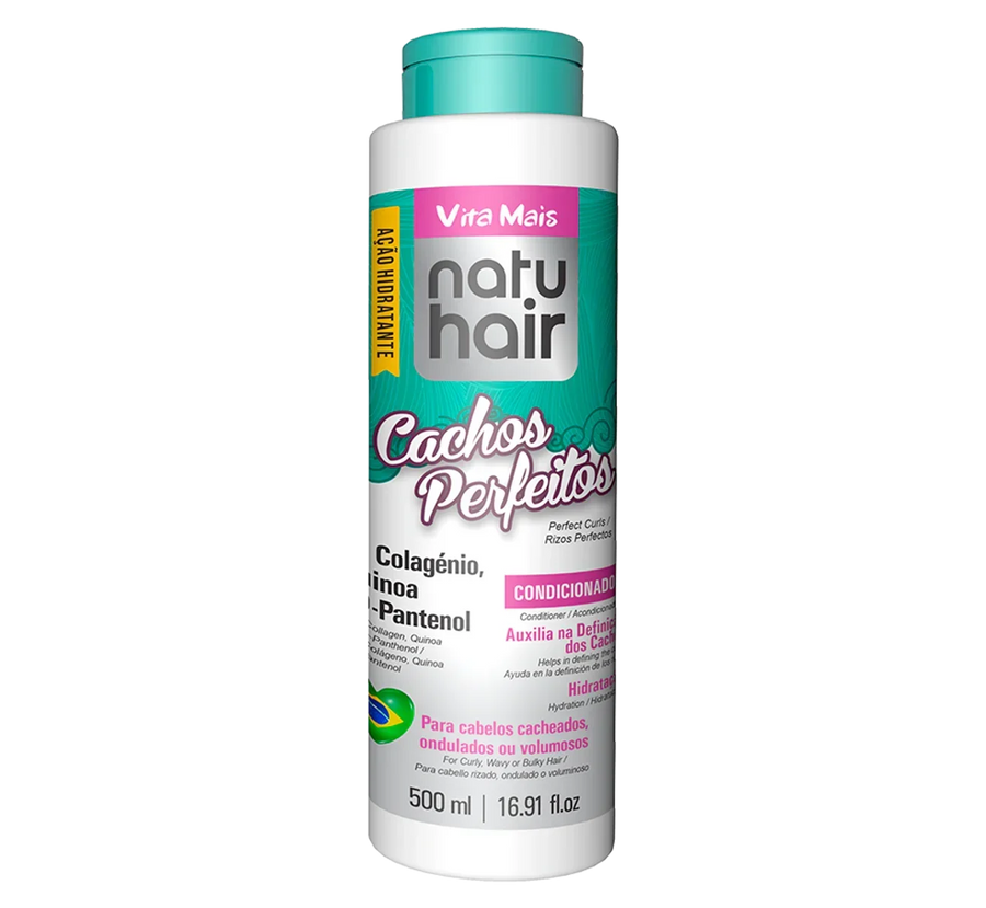 NatuHair Cachos Perfeitos Condicionador 500ml - Ilha dos cosméticos