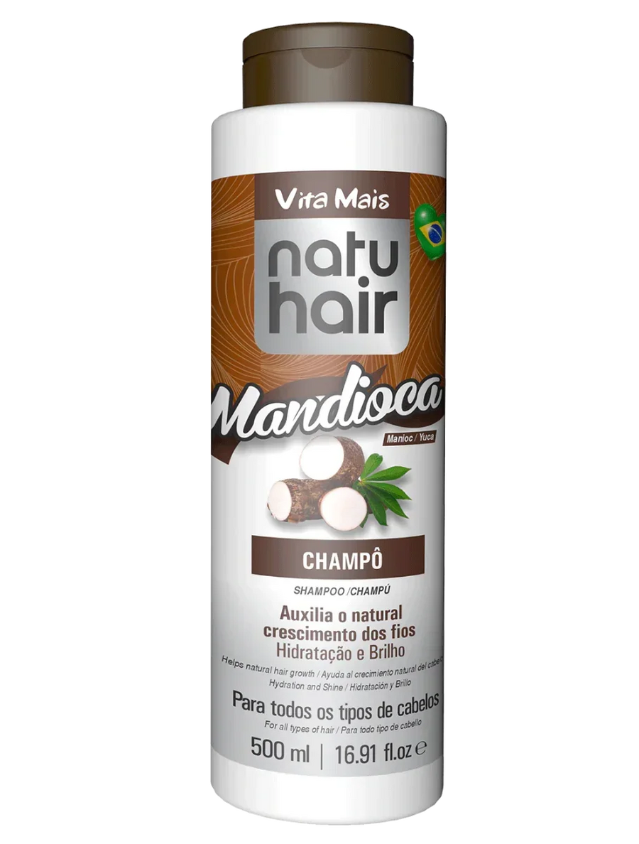 NatuHair Mandioca Shampoo 500ml - Ilha dos cosméticos
