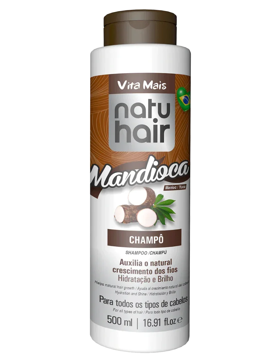 NatuHair Mandioca Shampoo 500ml - Ilha dos cosméticos