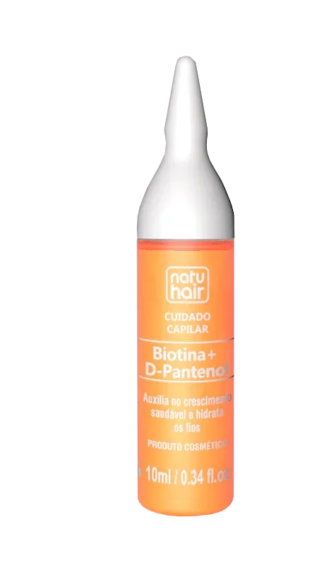 NatuHair Ampola Biotina e D-Pantenol 10ml - Ilha dos cosméticos
