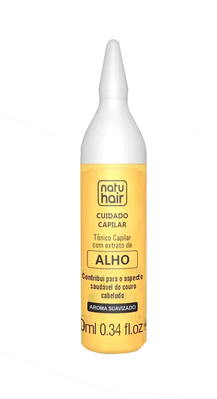 NatuHair Ampola de Tratamento Capilar Alho 10ml - Ilha dos cosméticos