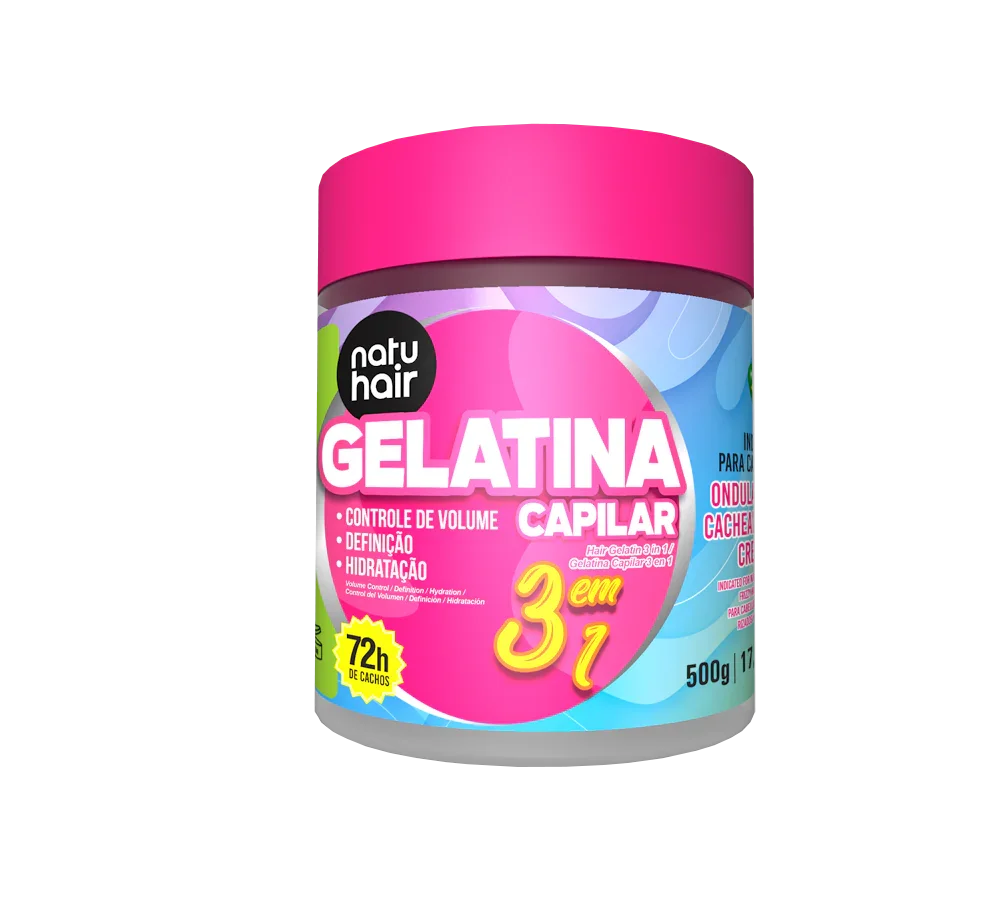 NatuHair Gelatina S.O.S 3 em 1 500g - Ilha dos cosméticos