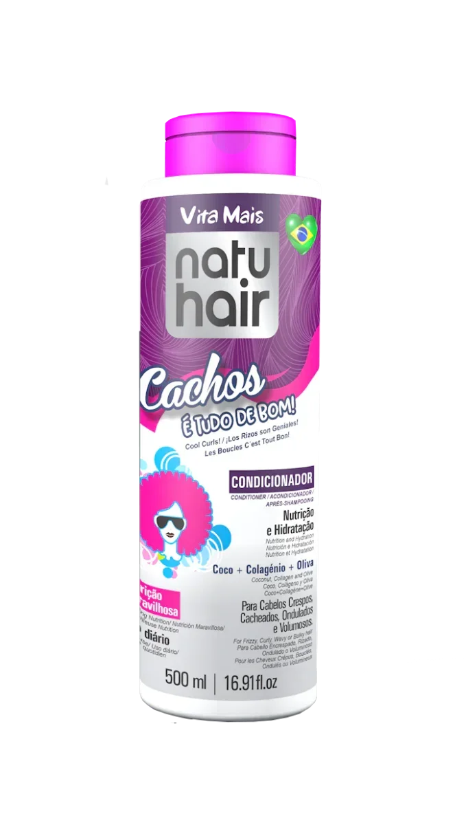 NatuHair Cachos É Tudo De Bom! Condicionador 500ml - Ilha dos cosméticos