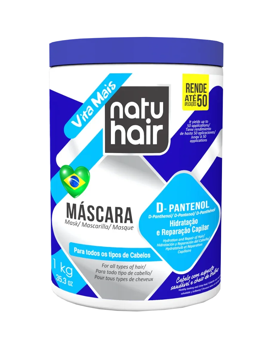 NatuHair D-Pantenol Máscara 1kg - Ilha dos cosméticos